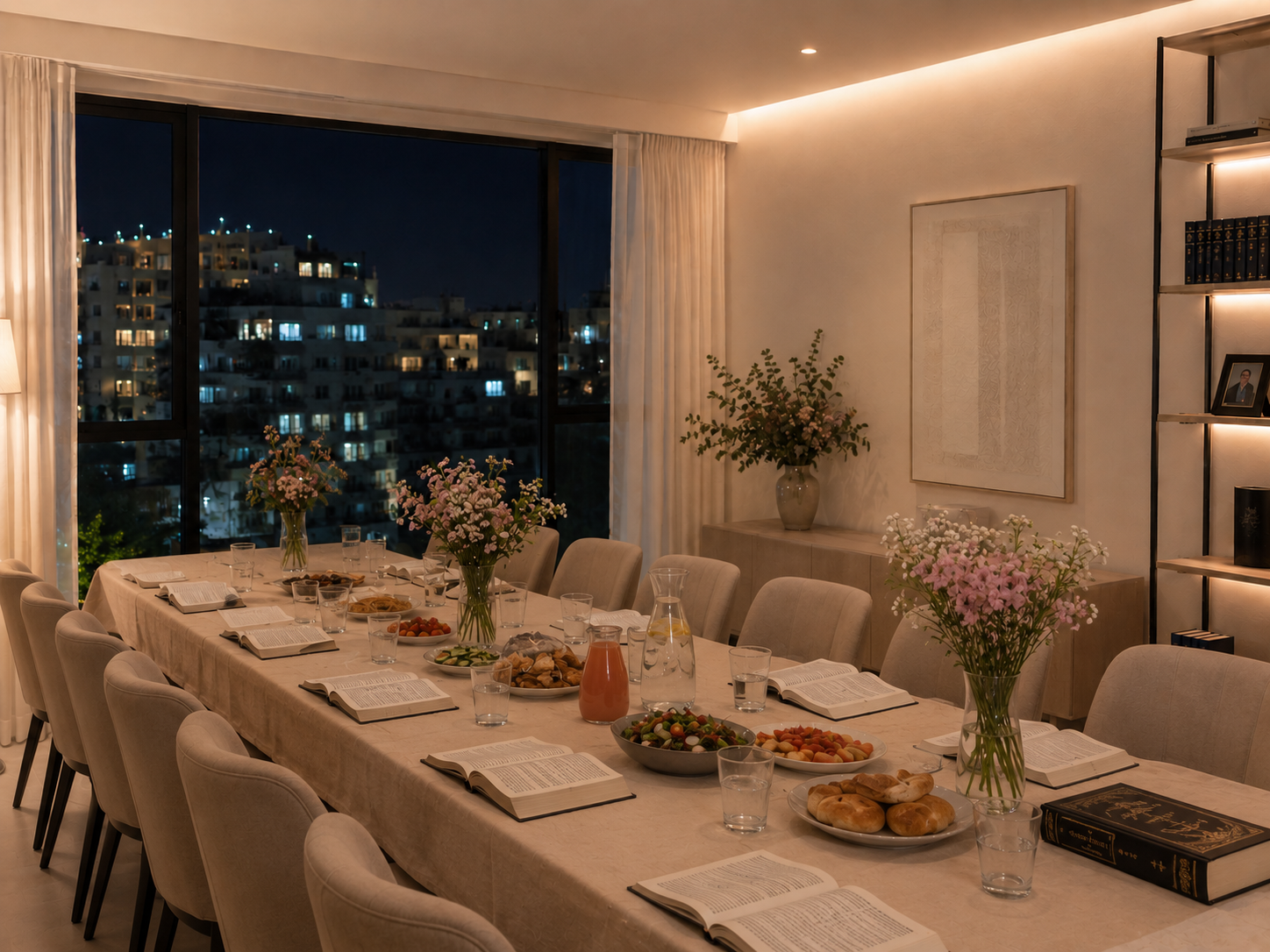 Home Chaburos — students learning together in a warm Jerusalem home